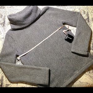 J crew fleecy herringbone turtleneck sweater XS